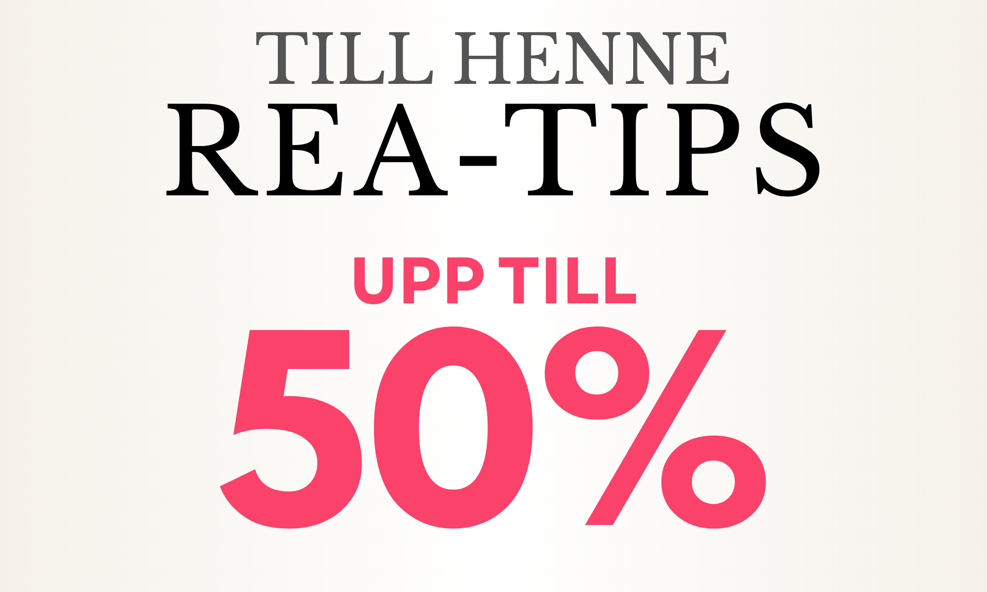 Sommarrea 2025 - TIPS TILL HENNE