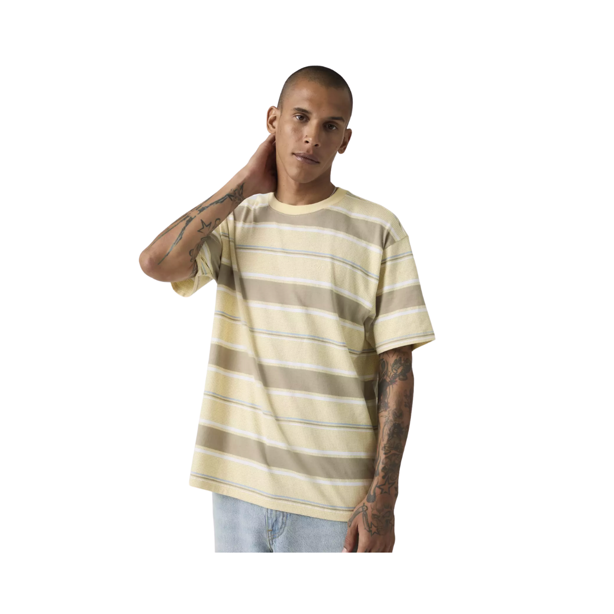 Red Tab Vintage Tee - Pecos Stripe Rutabaga