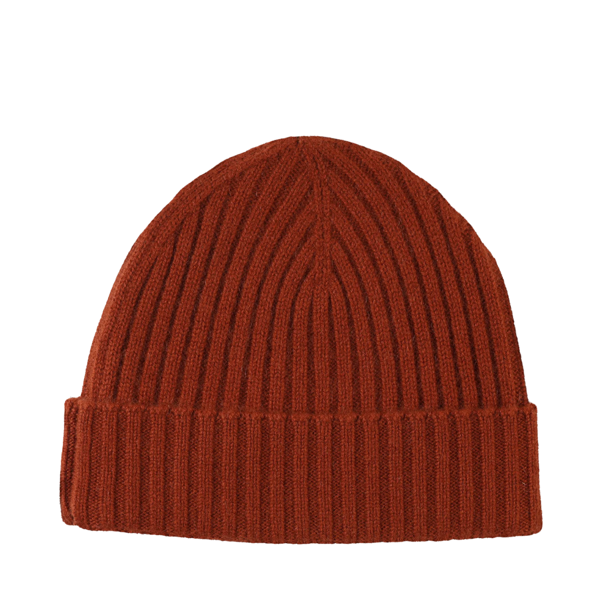 Knitted Beanie - Rust