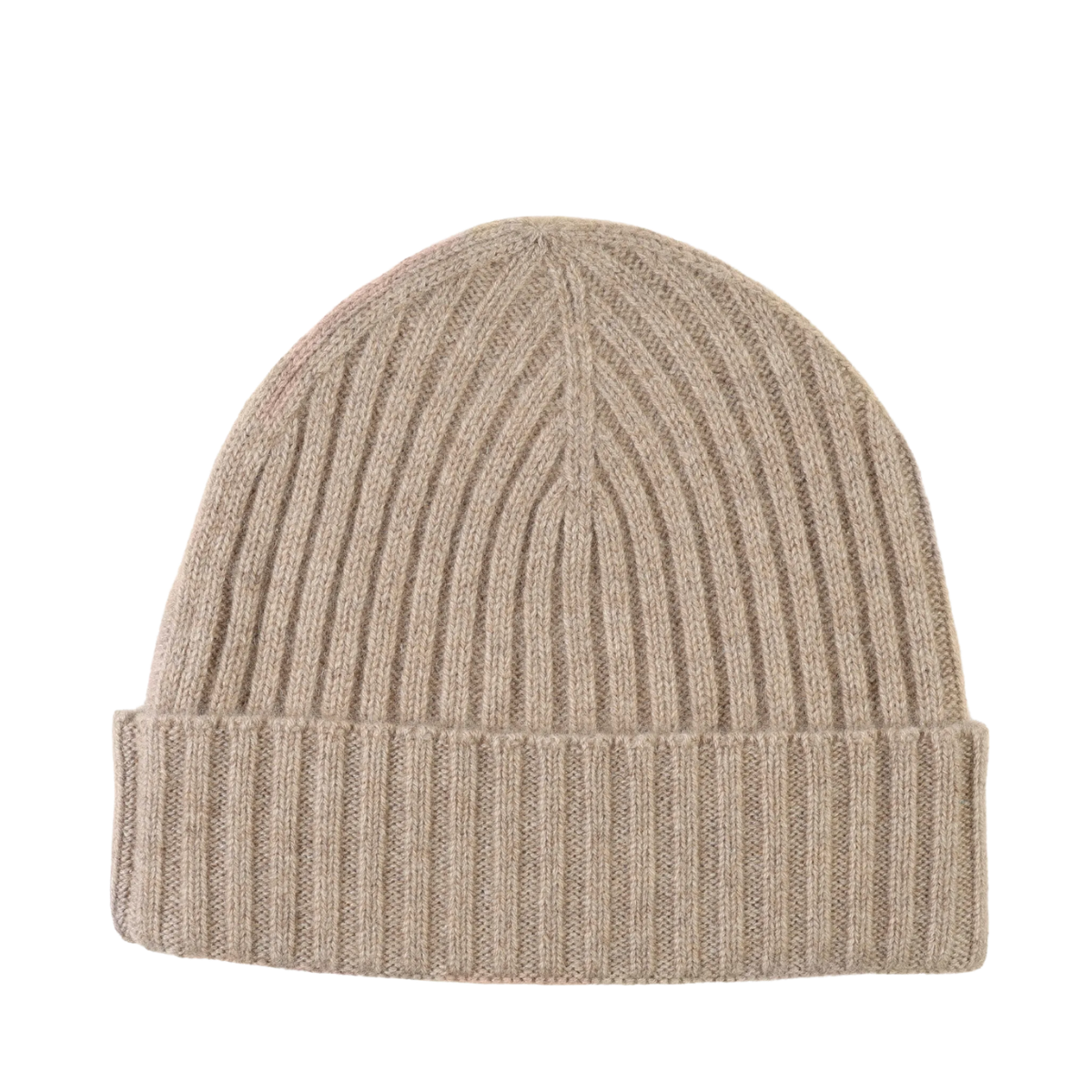 Knitted Beanie - Beige Melange