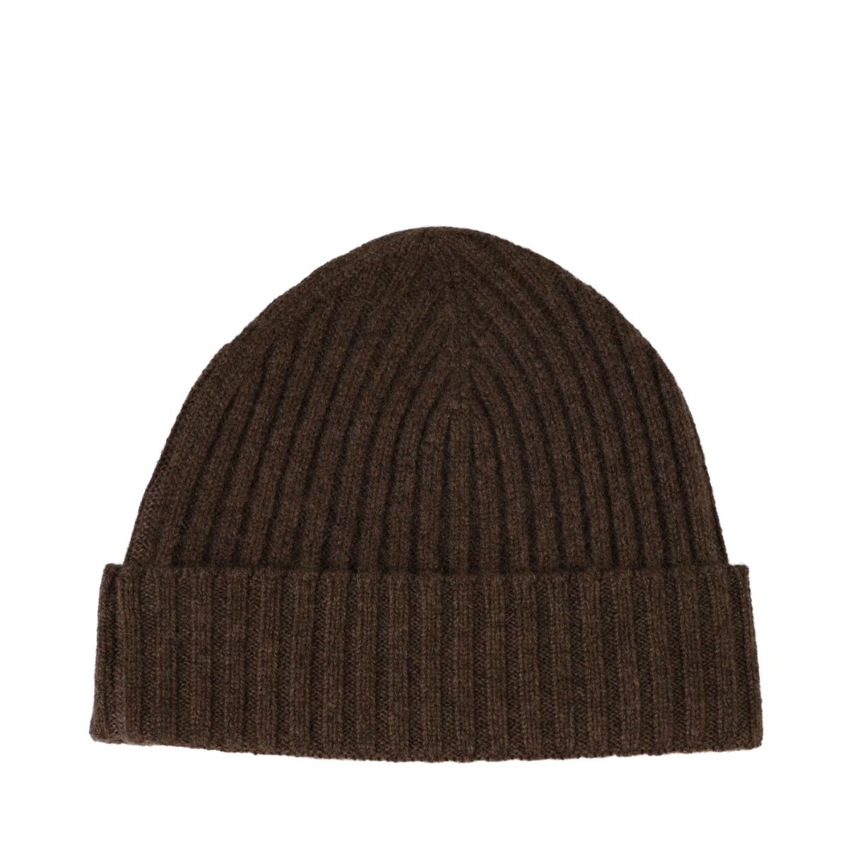 Knitted Beanie - Brown Melange