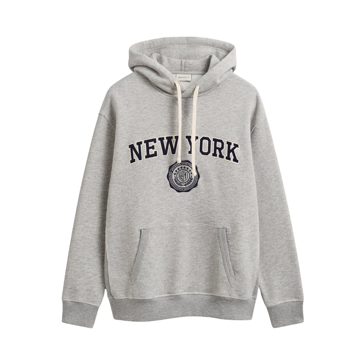 Graphic Sweat Hoodie - Grey Melange
