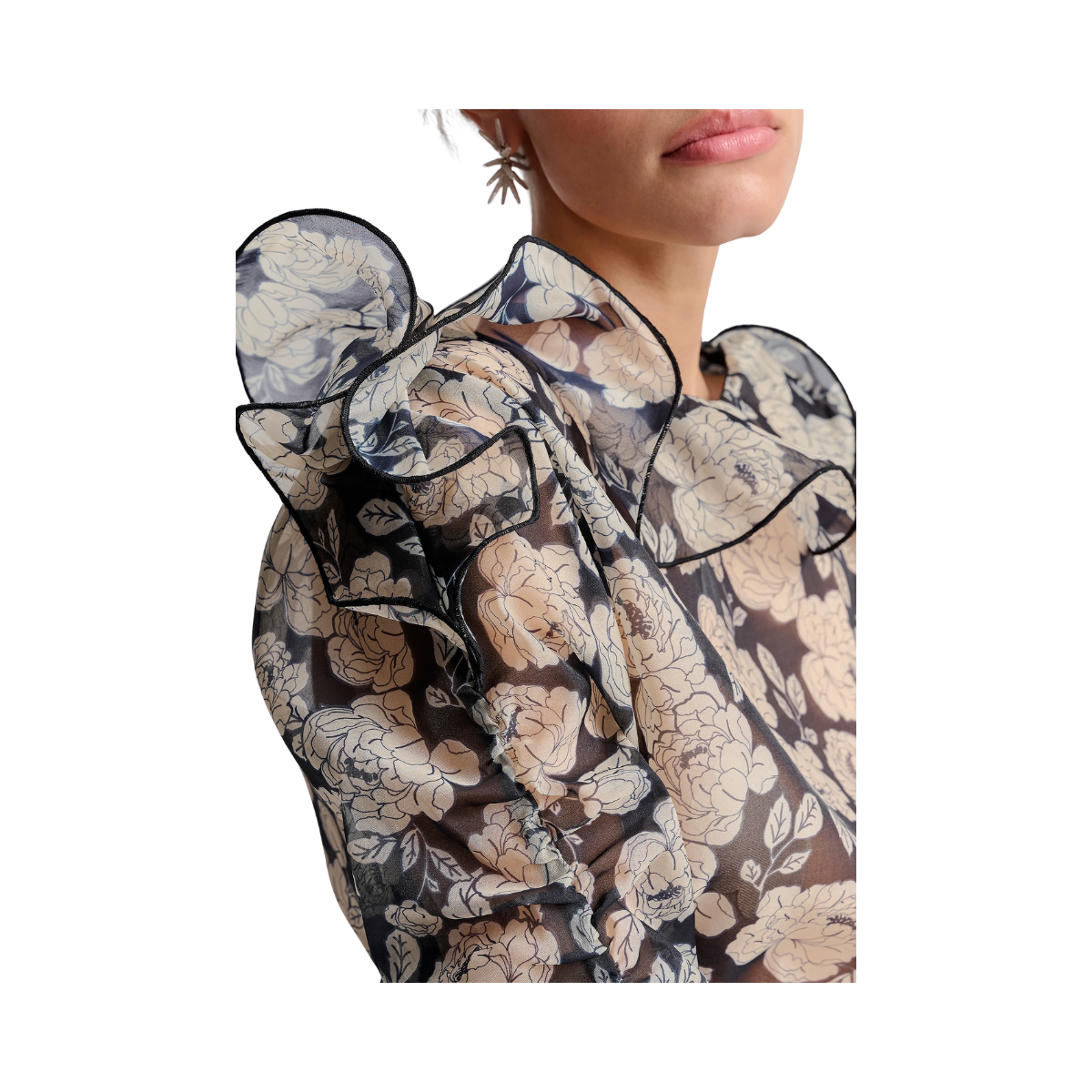 Angeline Rounded Frills - Peony