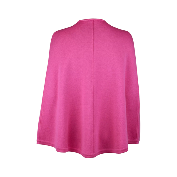Mary Knit Poncho - Pink