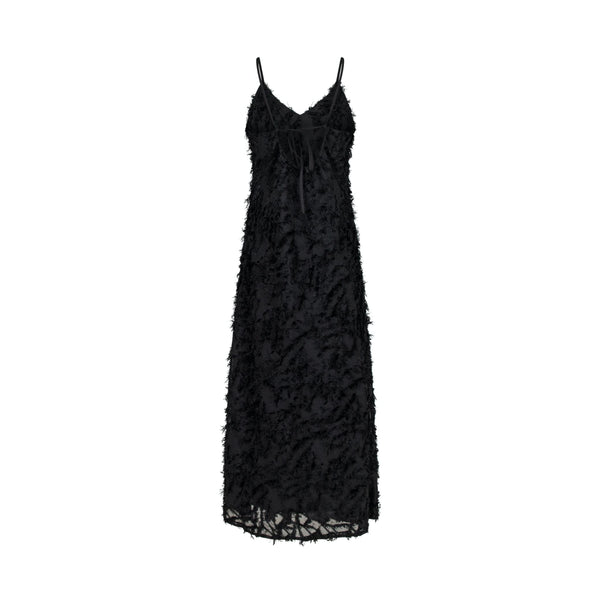 Clia Fringe Dress - Black
