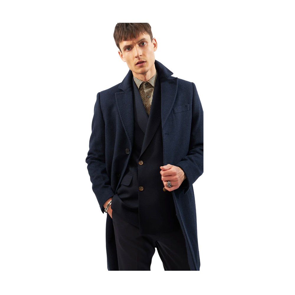 Sultan Tech Cashmere Coat - Medium Blue