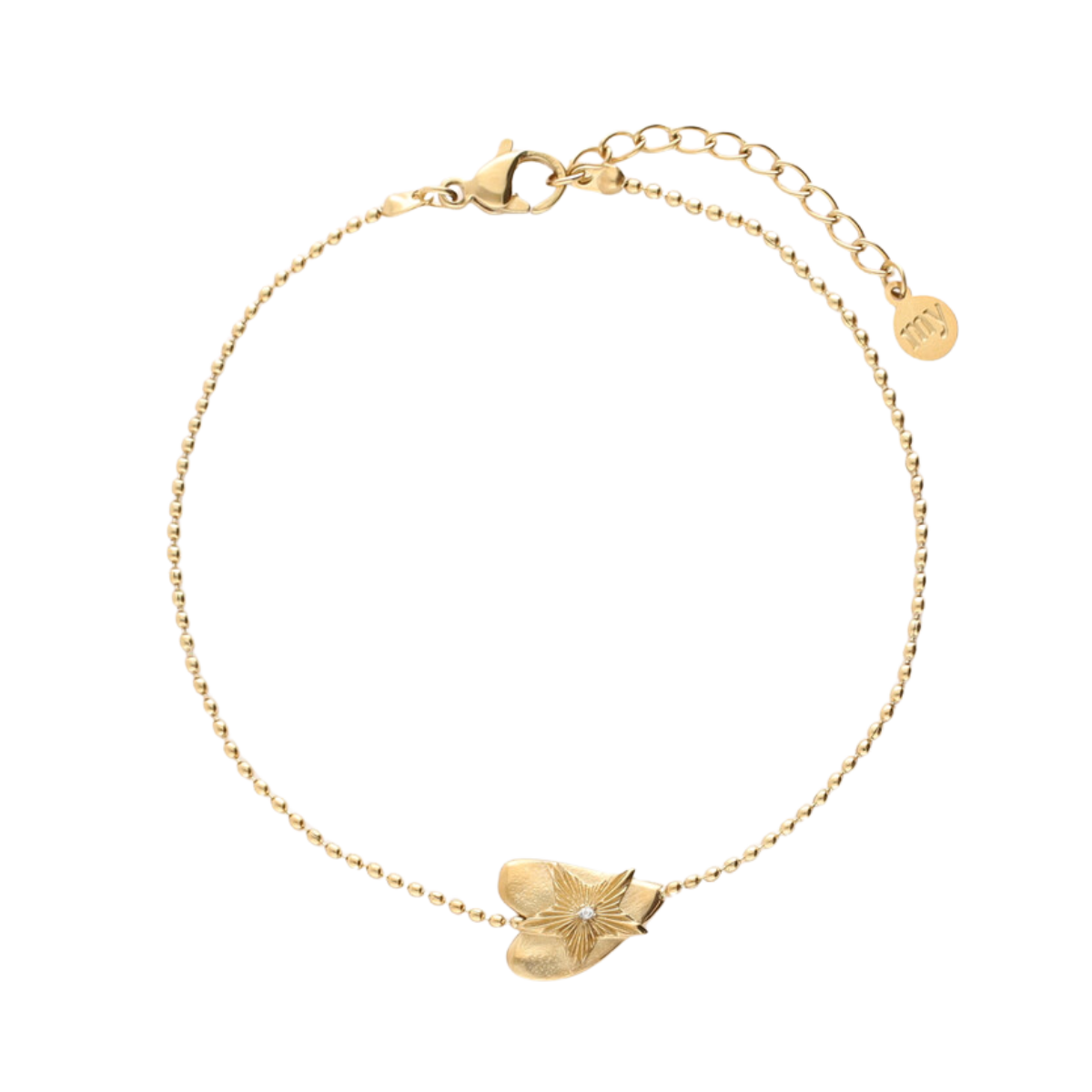 Bracelet heart star - Gold