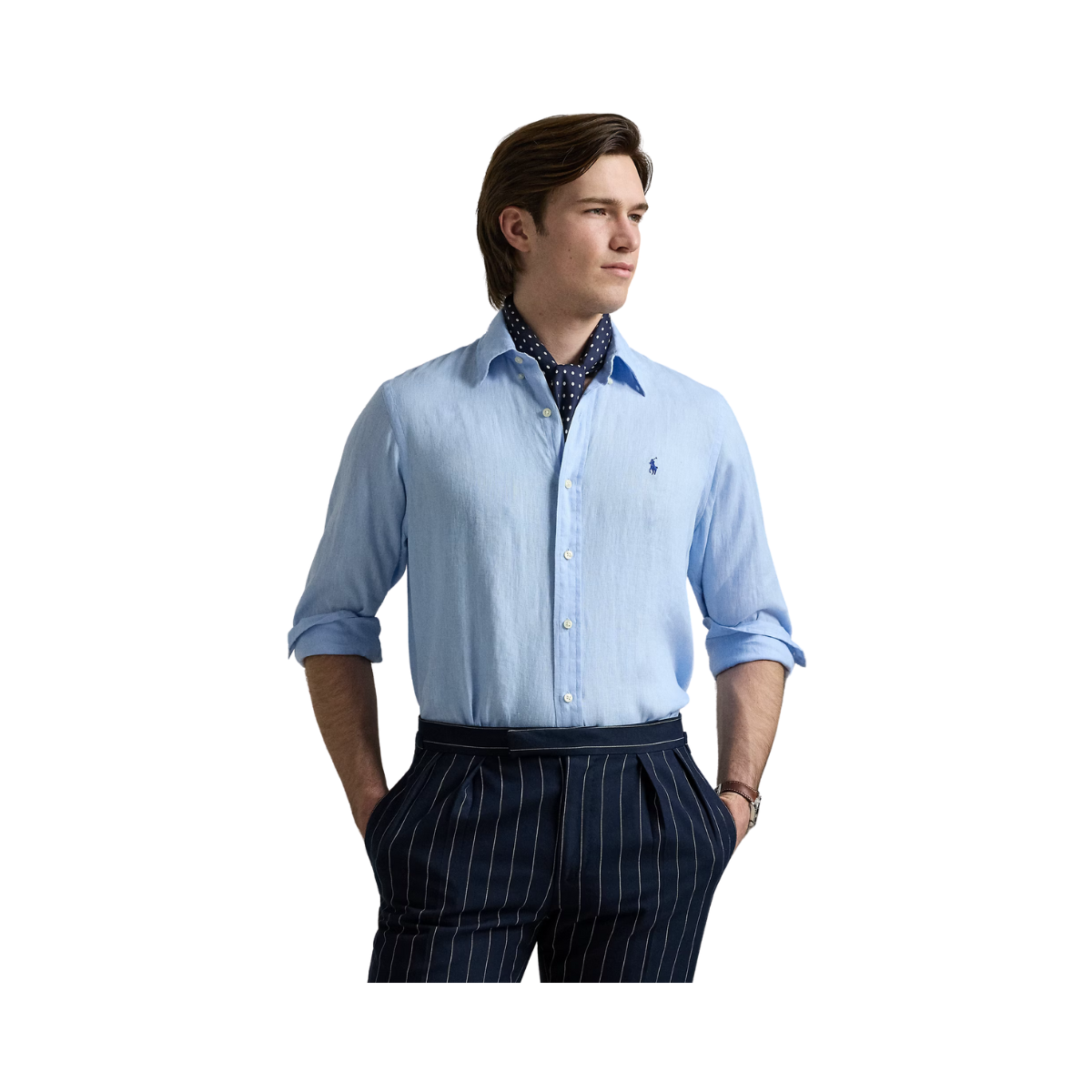 Long Sleeve Sport Shirt - Office Blue