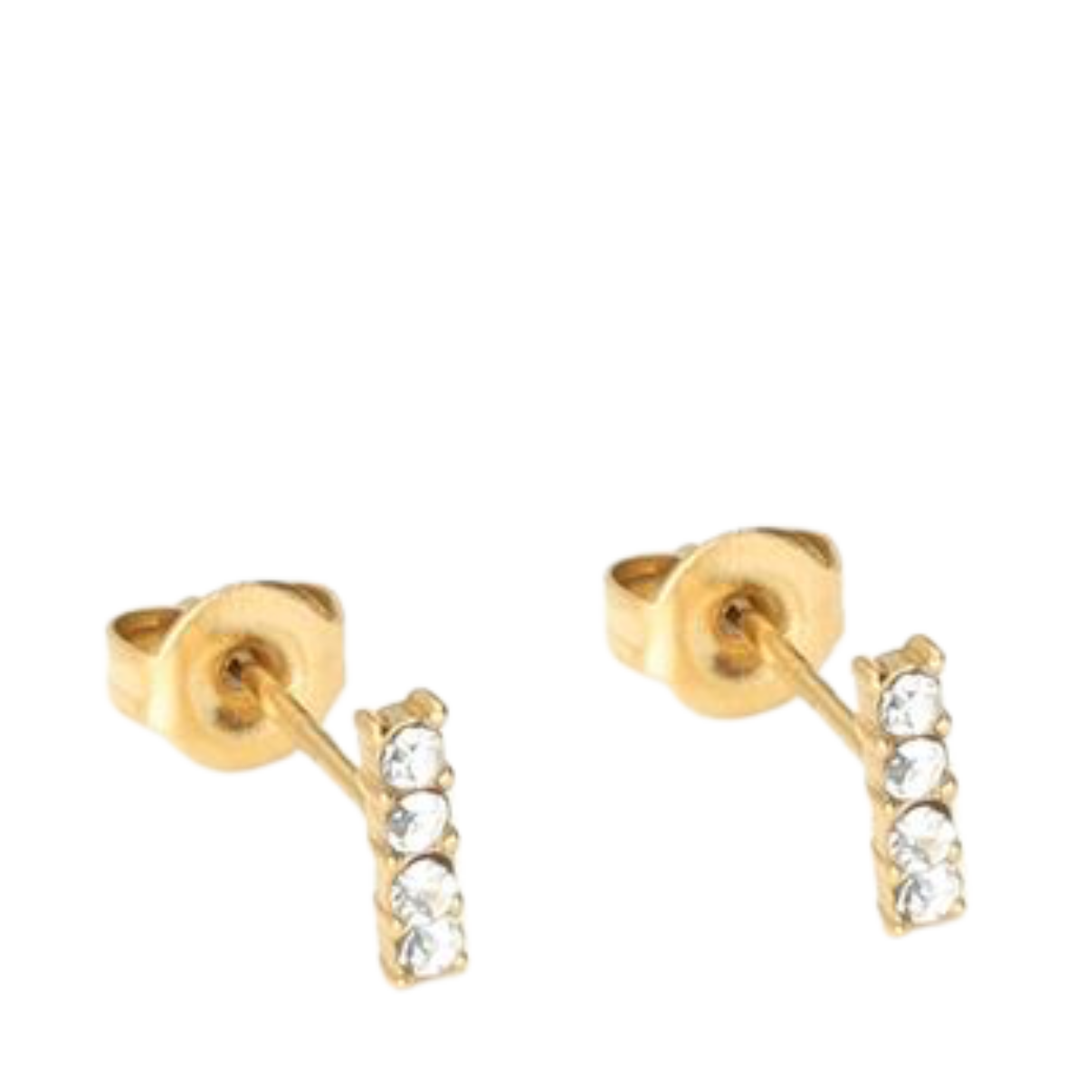 Ear studs 4 stones - Gold