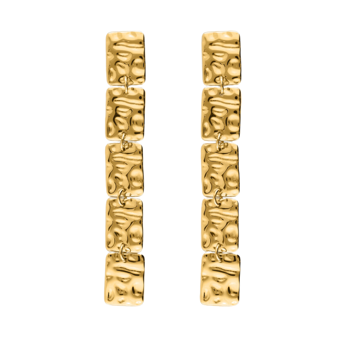 Earrings vintage squares - Gold