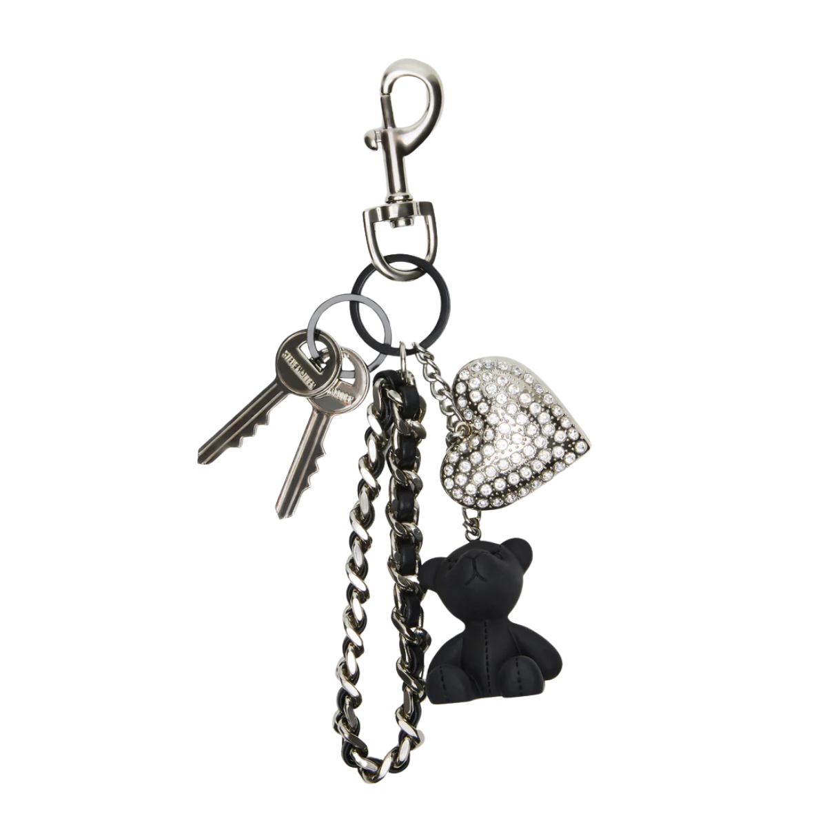 D-Beary Bag Charm - BLK Black