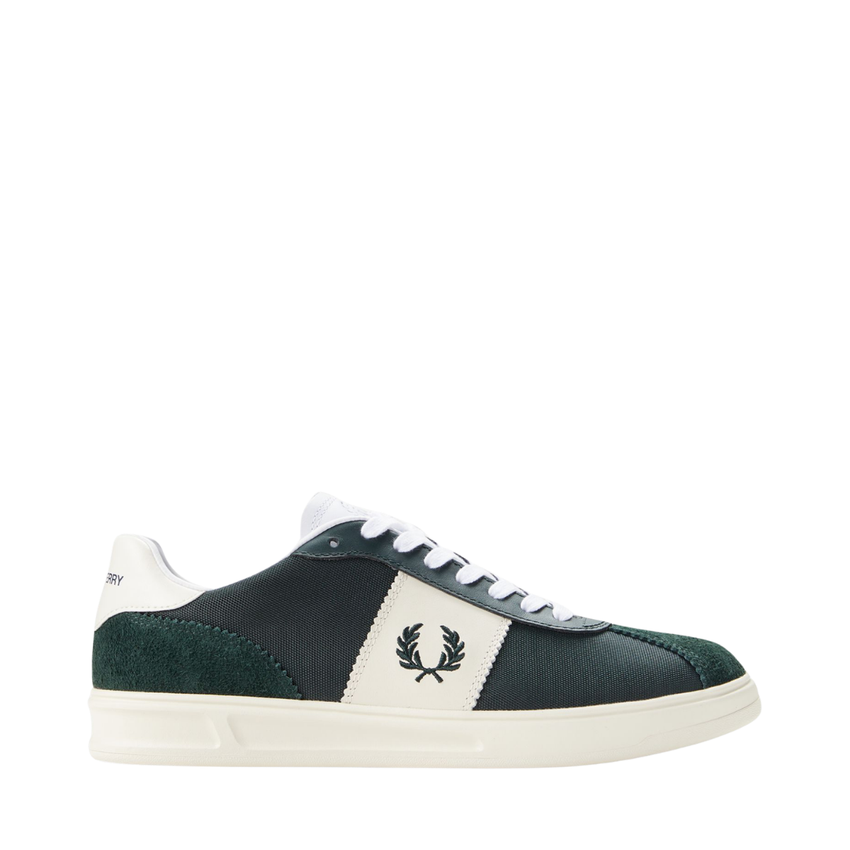 B4 Textured Suede - Grassroots / White