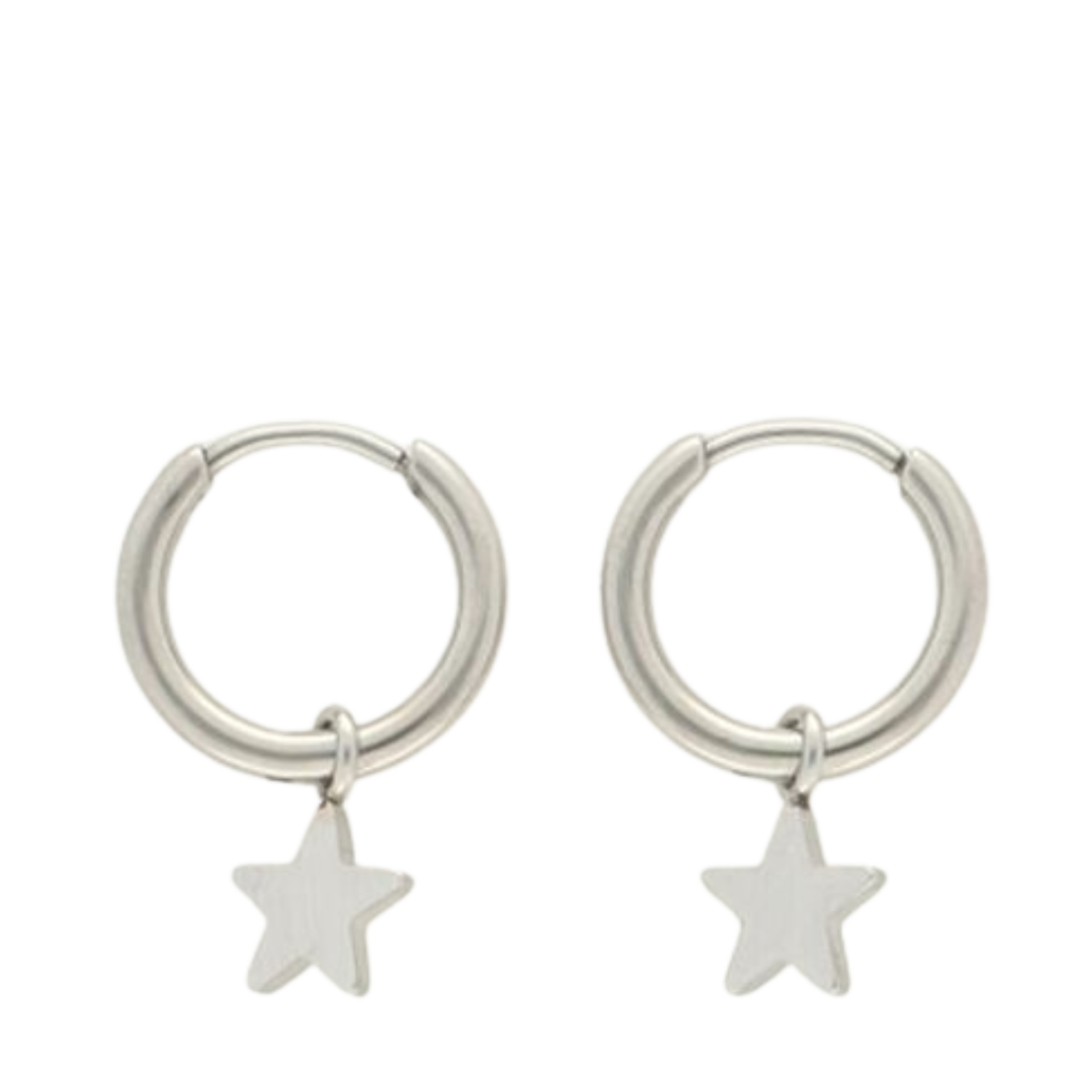 Earrings With Star - 1500 Silver