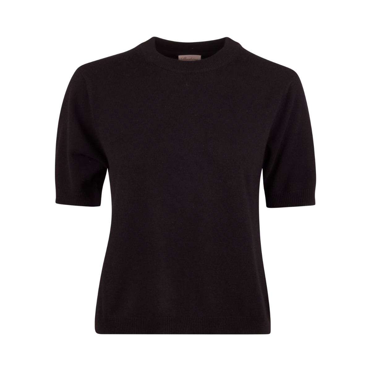 Janet Short Sleeve Knit - Black