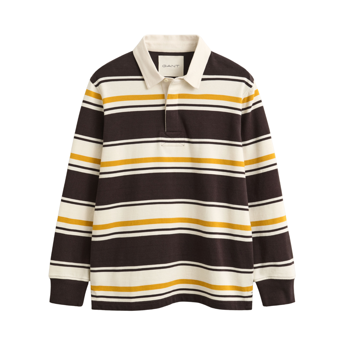 Striped Heavy Rugger - Charred Wood Brown