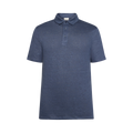 Linen polo - Vintage Indigo