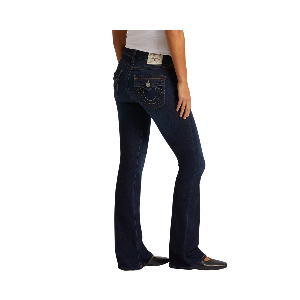 Becca Mid Rise Boot Cut Flap - Muddy Waters