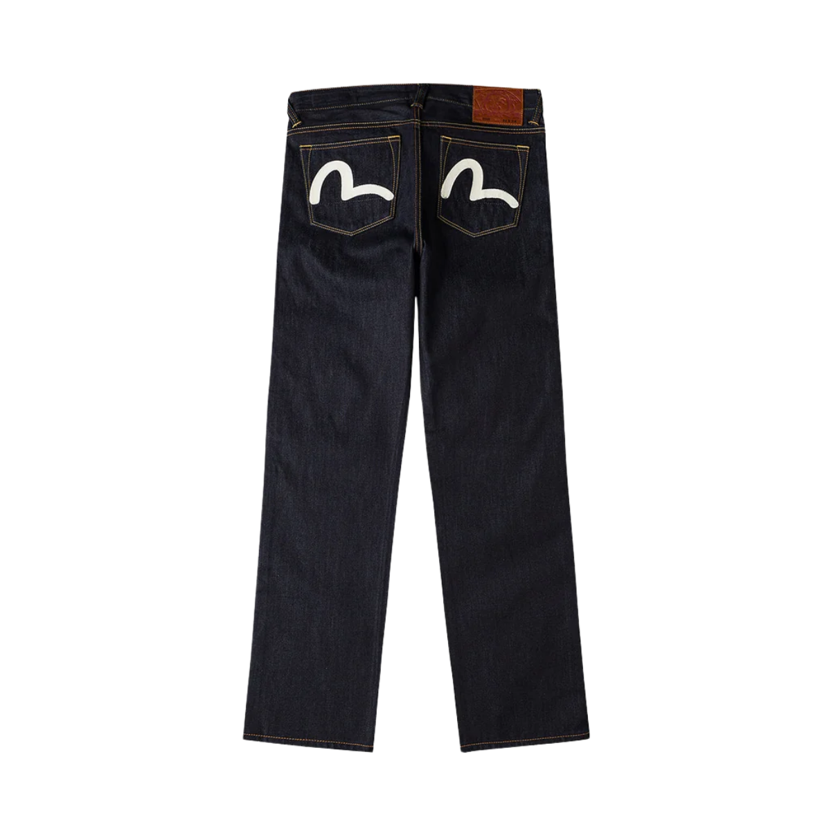 White Seagull Printed Pocket Jeans - RAW INDIGO