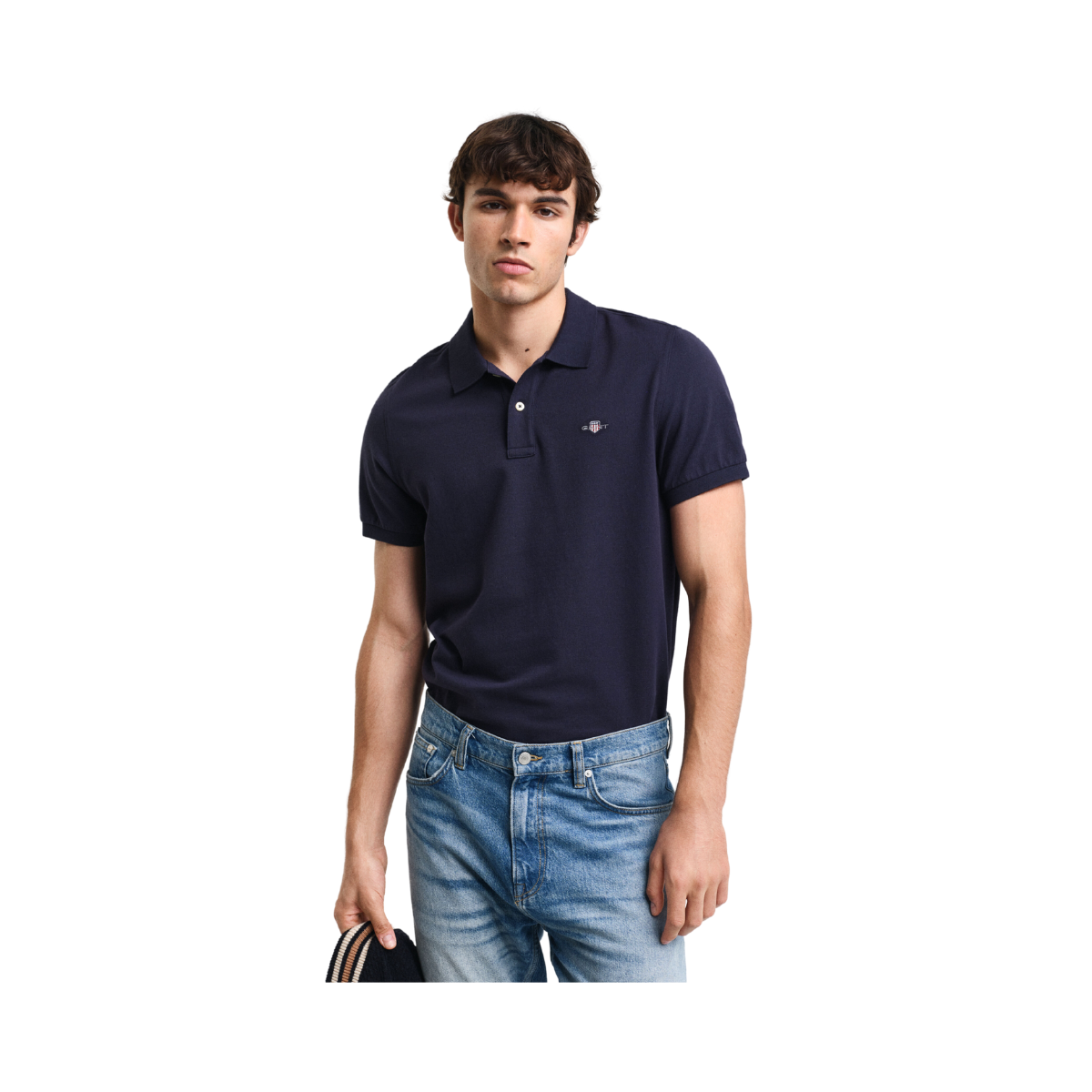 Shield SS Pique Polo - Evening Blue