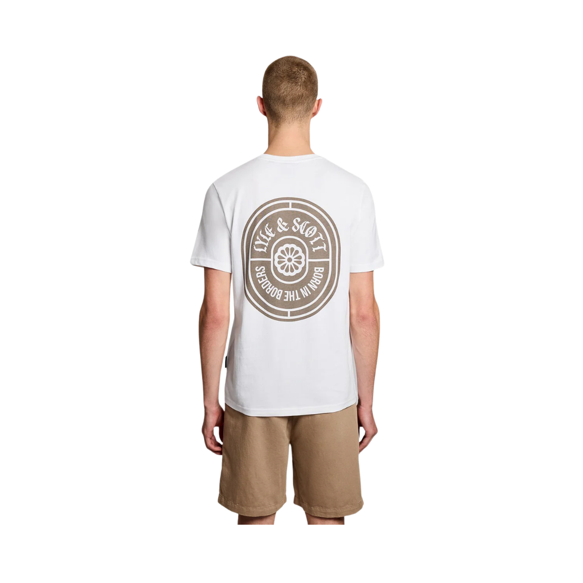 Borders Label Graphic T-shirt - White