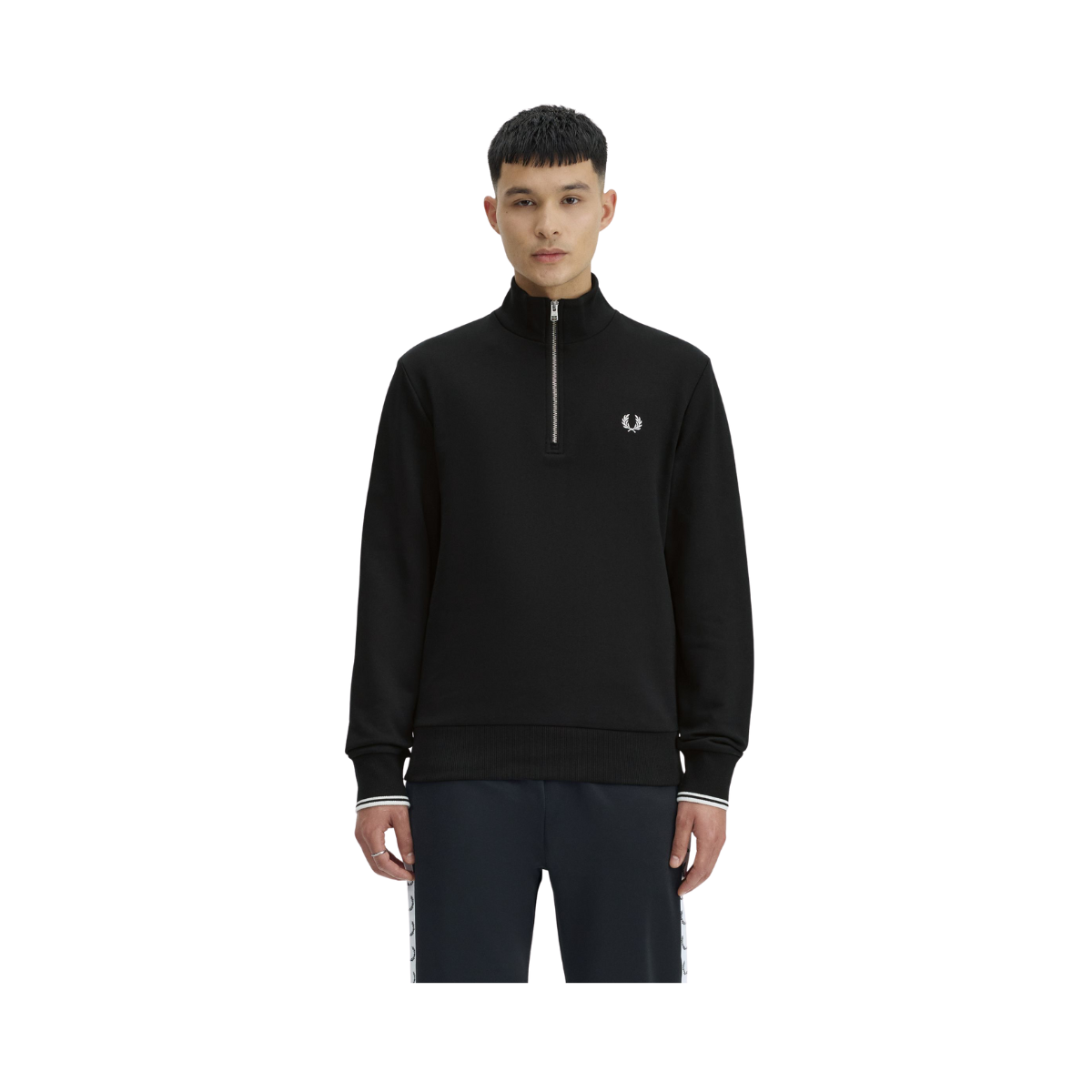 Half Zip Sweatshirt - Black