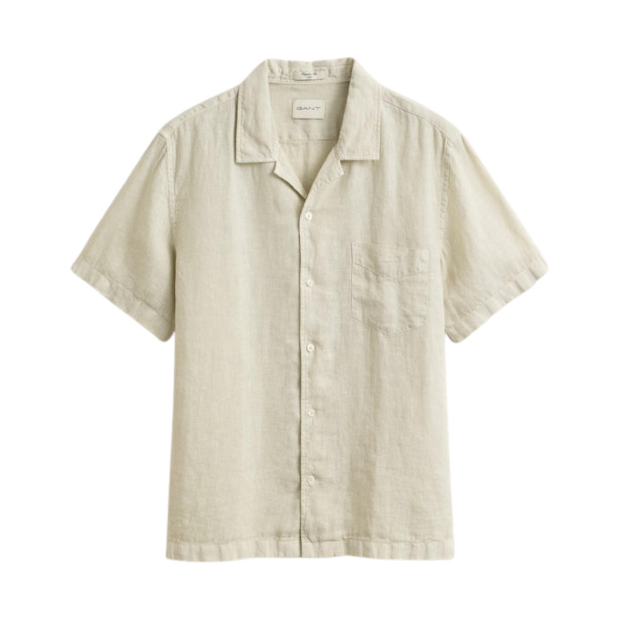 Gmnt Dyed Linen Camp Shirt - Sand