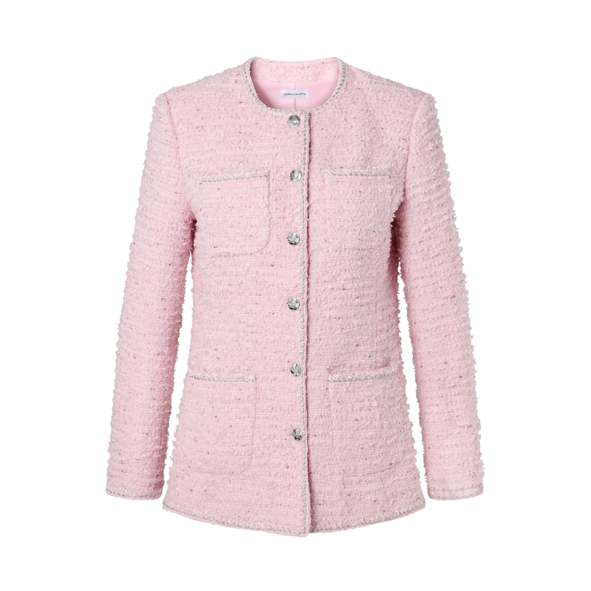 Elise Tweed Jacket - Pink