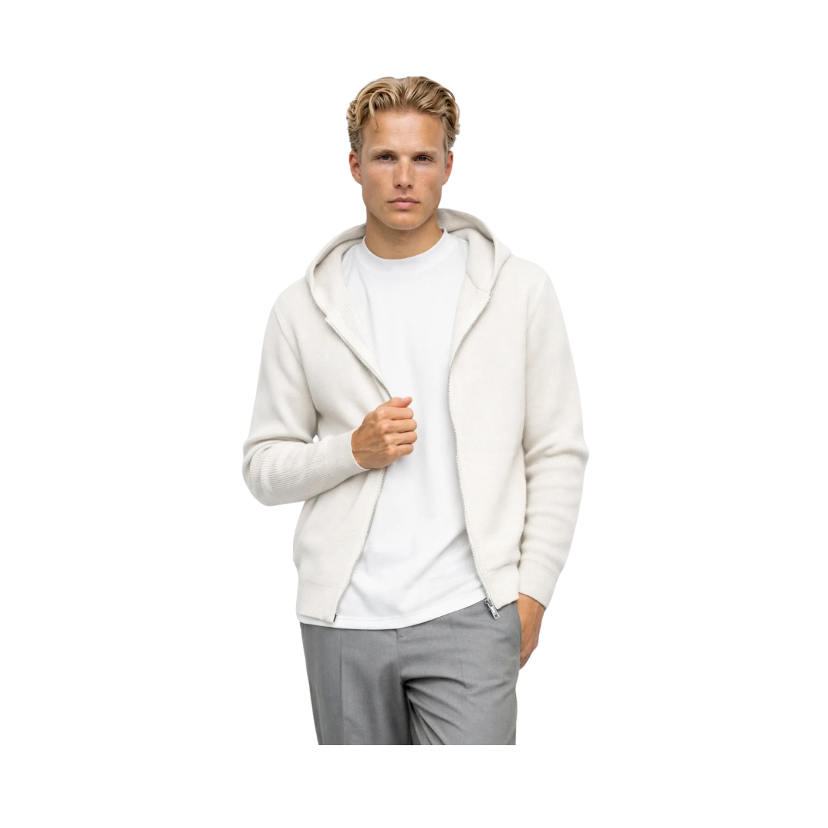 Miyagi Hoodie Knit - Off White