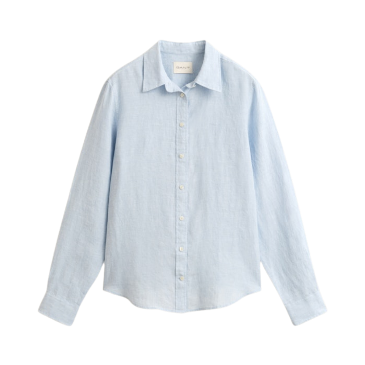 Reg Linen LS Shirt - Light Blue