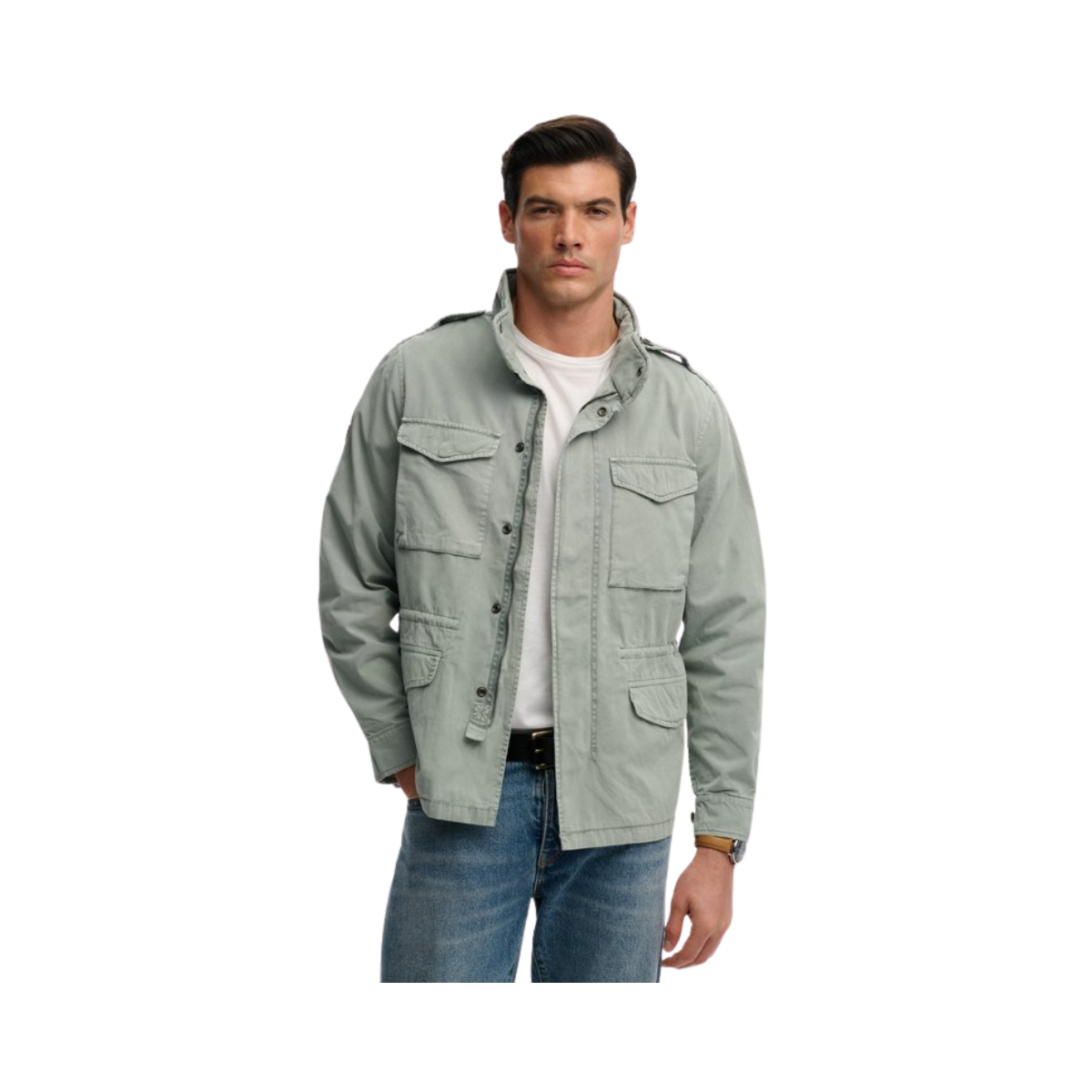 Cotton M65 Jacket - Washed Sage