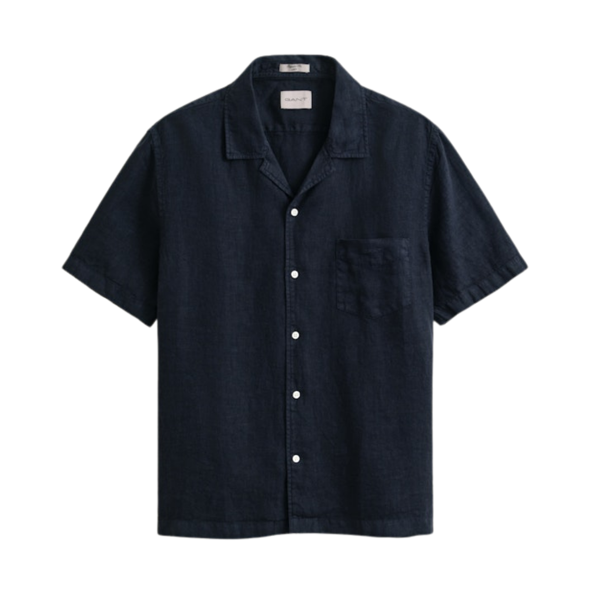 Gmnt Dyed Linen Camp Shirt - Evening Blue