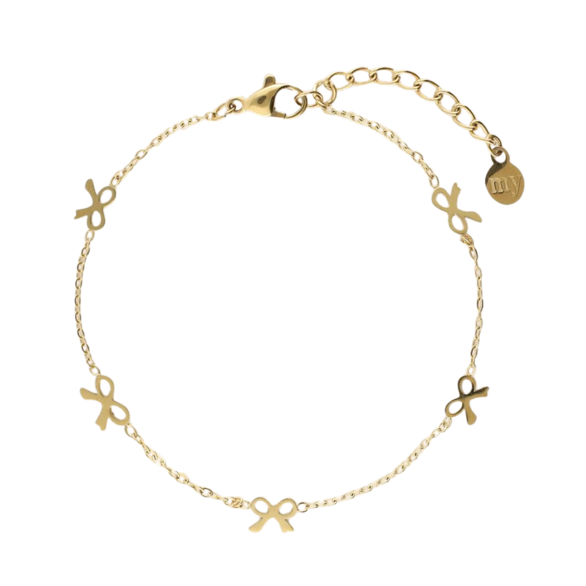 Bracelet with mini bows - Gold