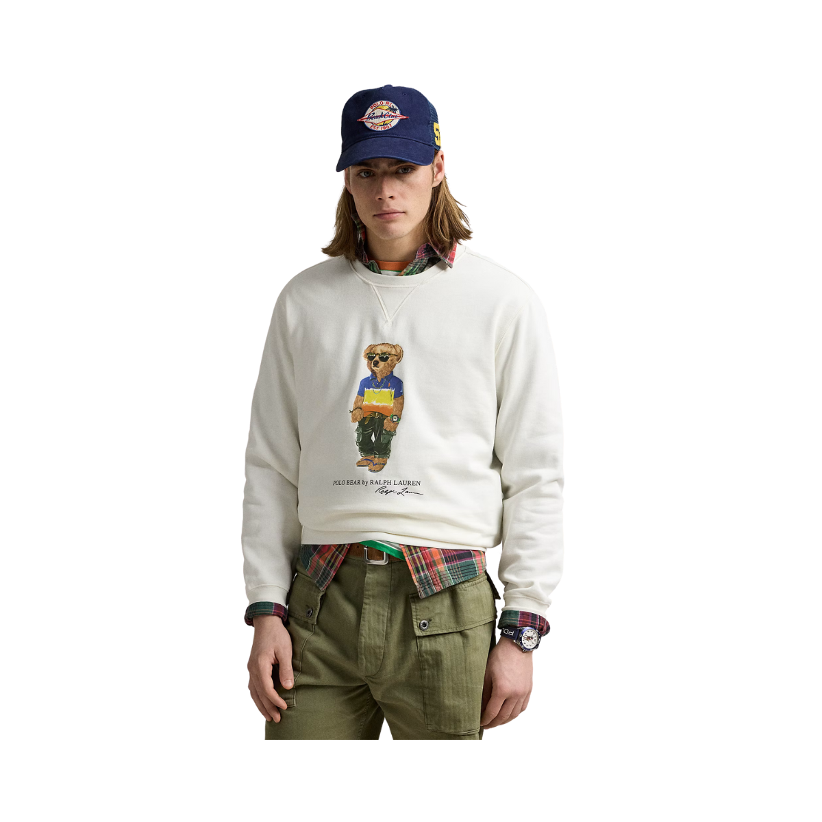 Long Sleeve Sweatshirt - Nevis Beach Shop Bear