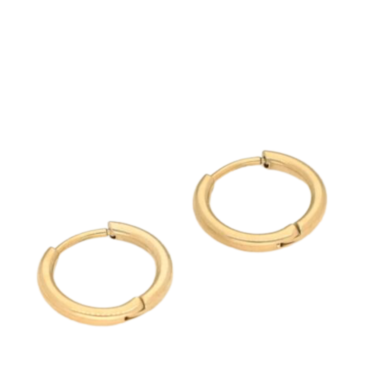 Earrings Basic - 0.9 Cm - Gold