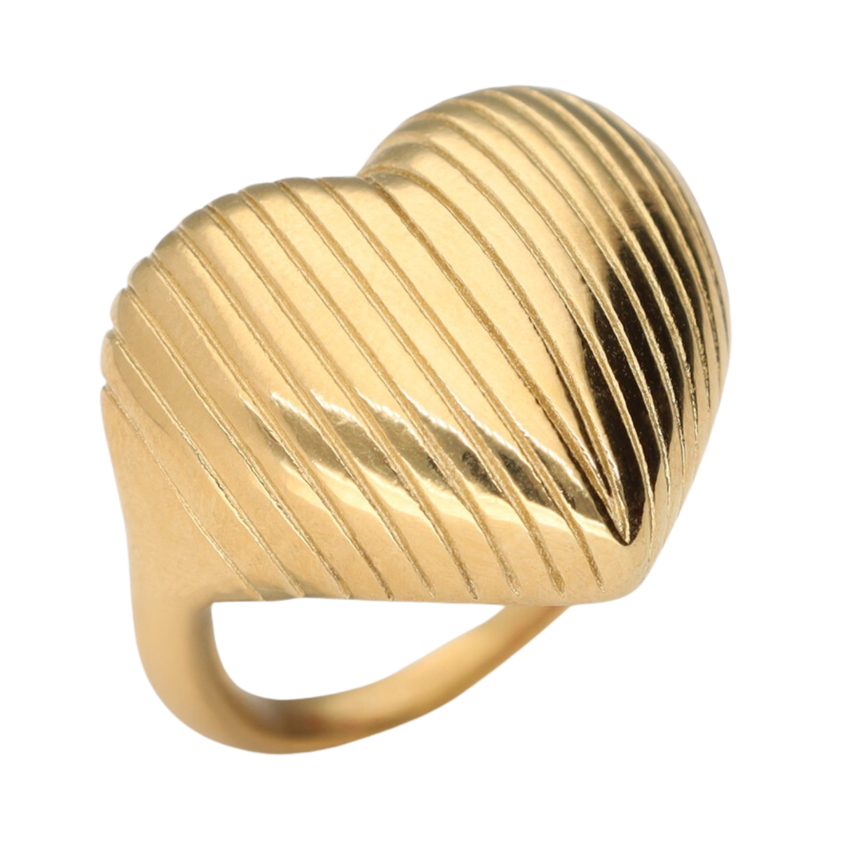 Ring stripe heart OS - 1200 Gold