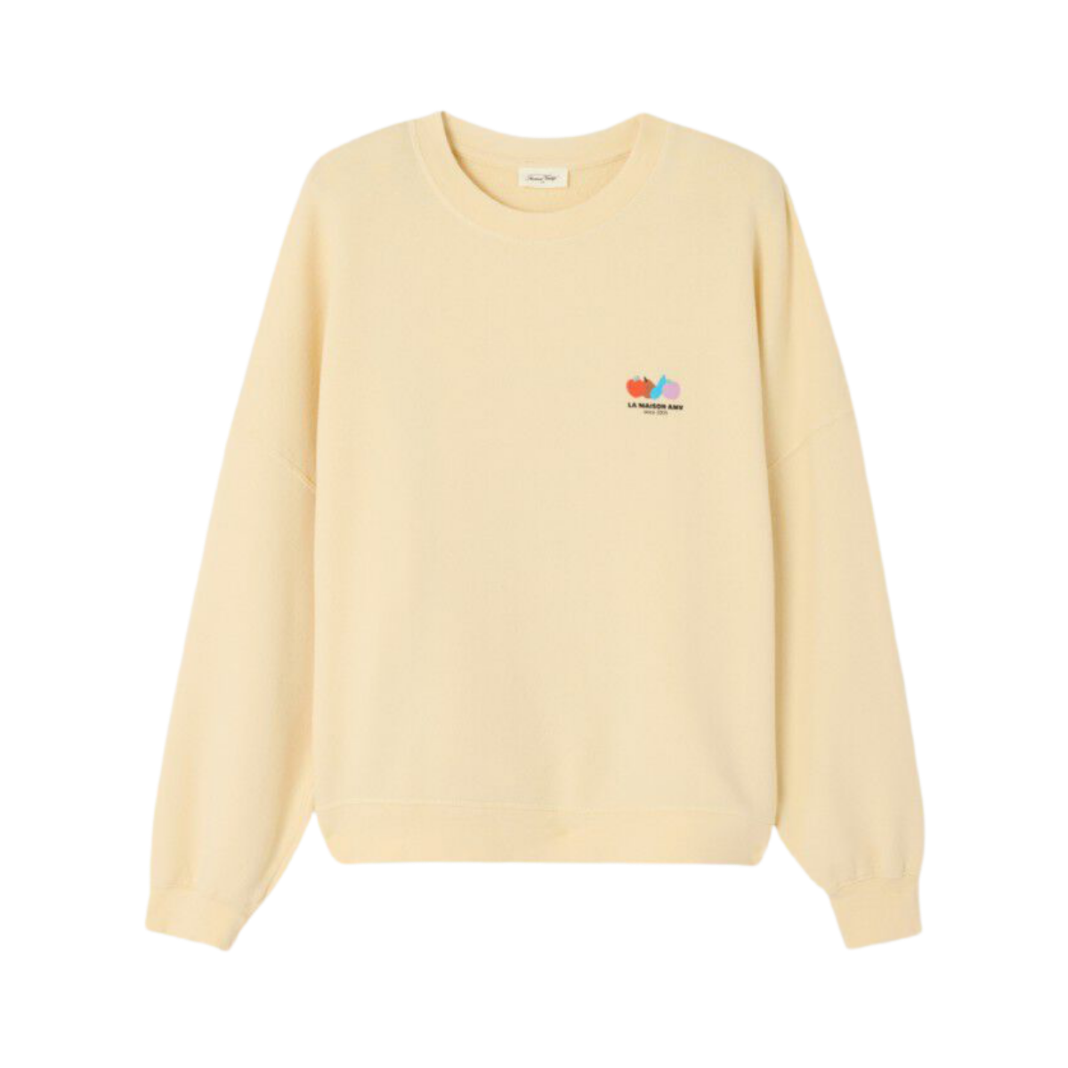 Sweat Ample Ml Col Rond - Ecru