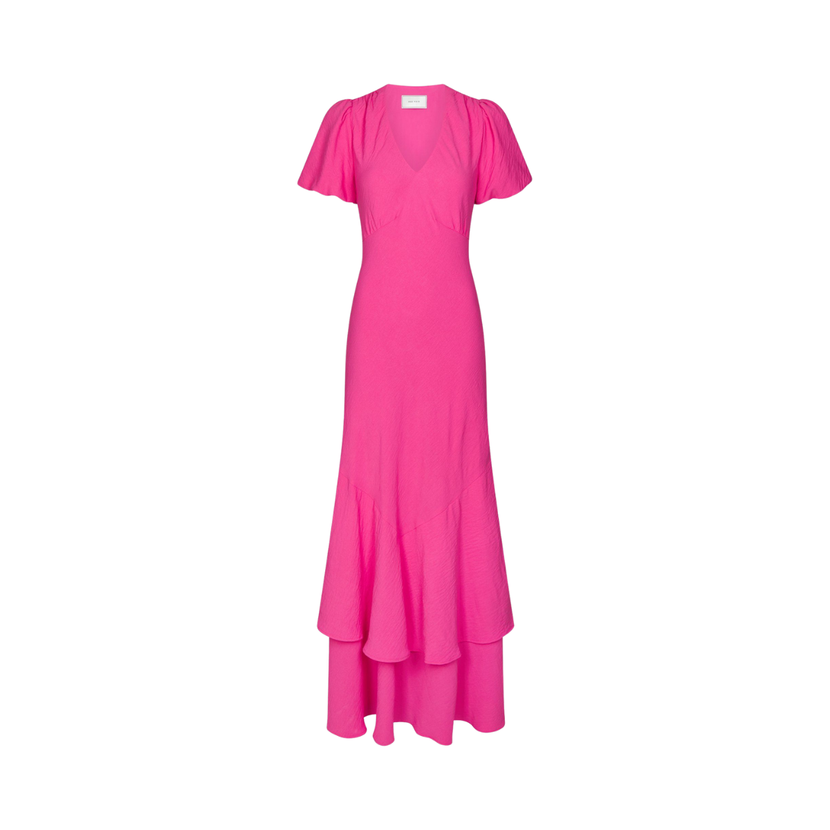 Dariah Structure Solid Dress - Pink