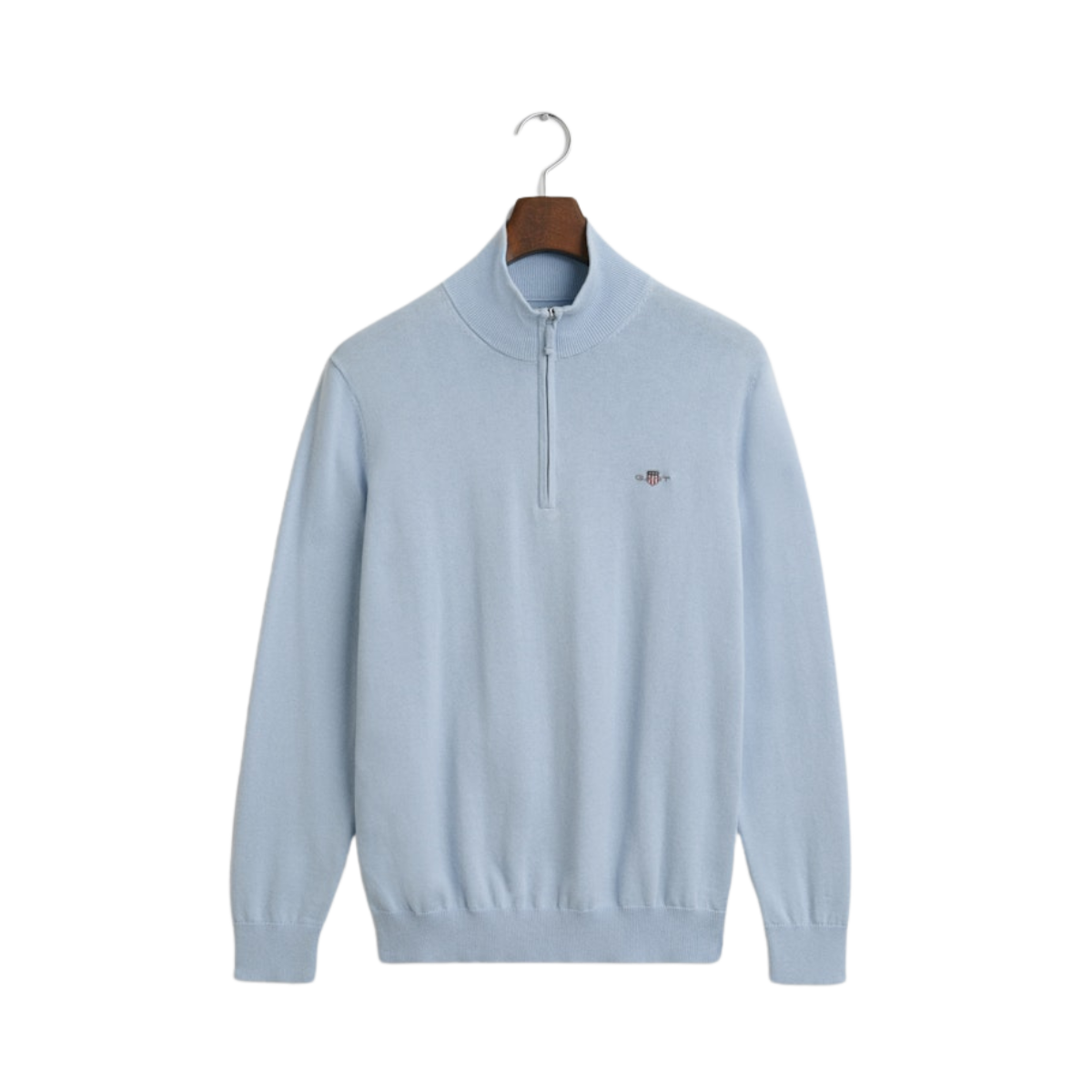 CLASSIC COTTON HALF ZIP - Fresh Blue