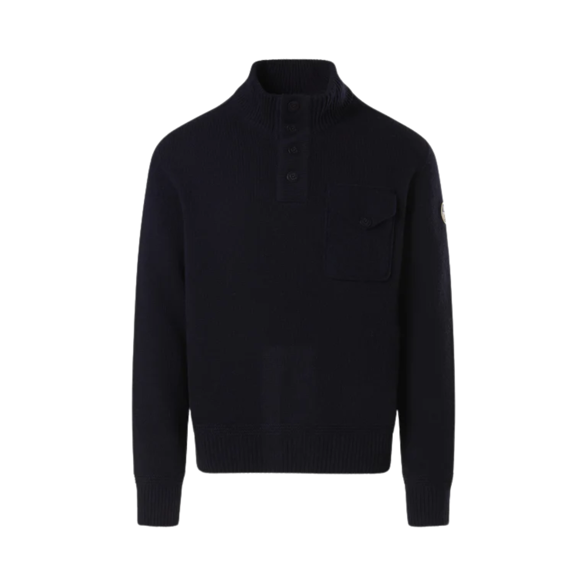 Half Buttons 5GG Knitwear - Navy Blue