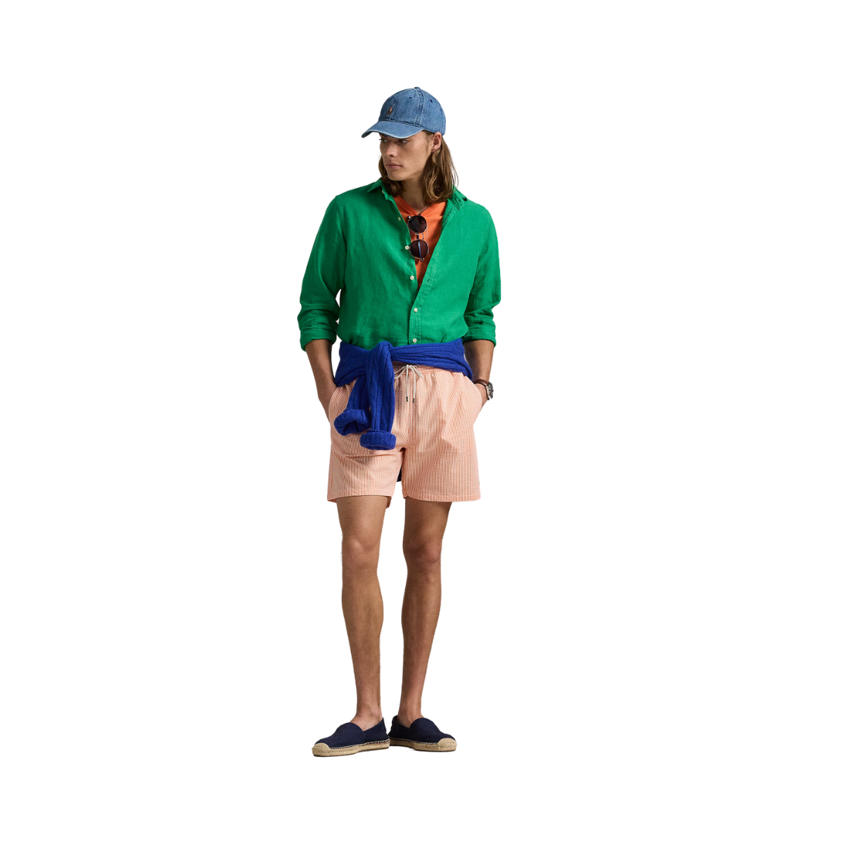 Traveler Mid Trunk - Classic Peach Seersucker