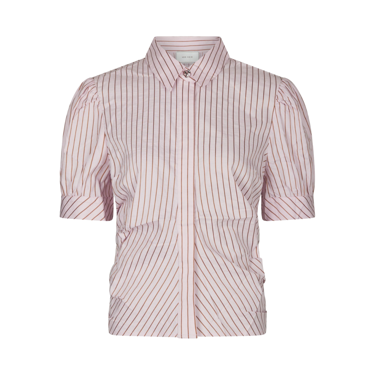 Frannie Structure Stripe Shirt - Light Pink