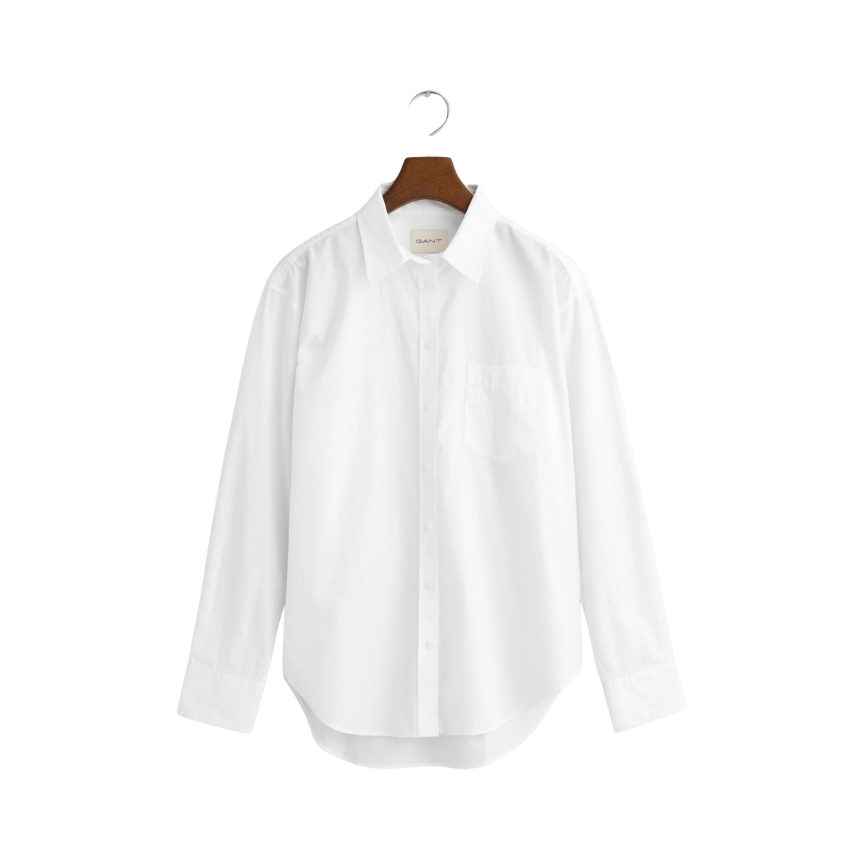 Relaxed Classic Poplin Shirt - White