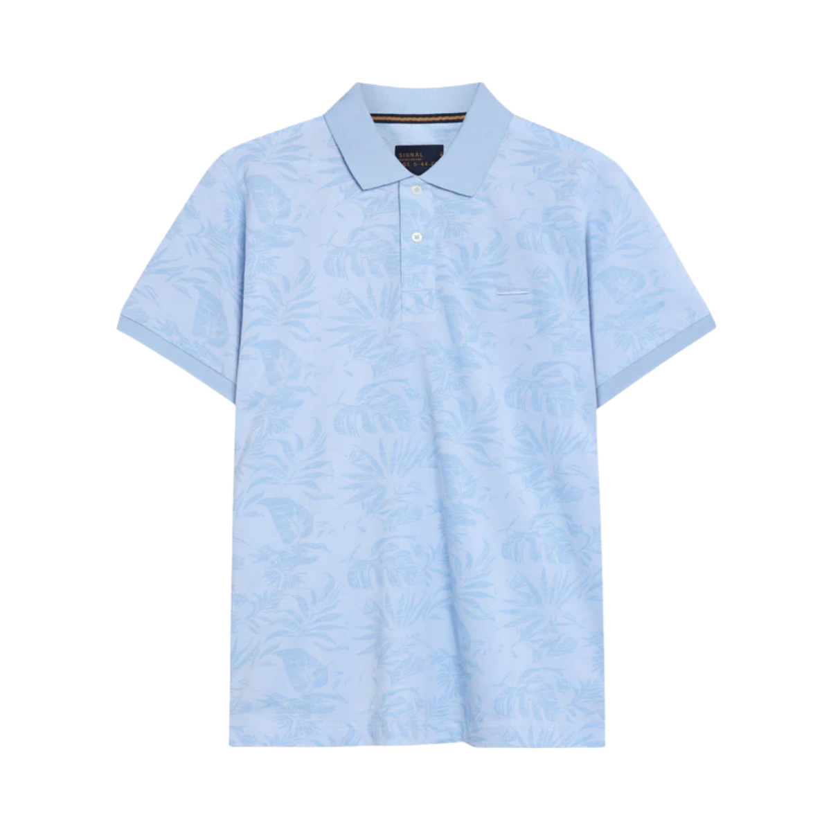 RavenSi Aop Jaquard Polo - Blue Wind