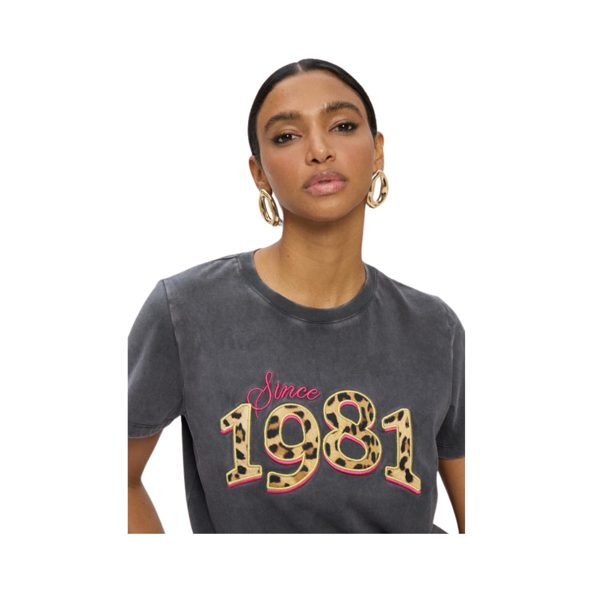 1981 Leopard T-Shirt - Dark Grey