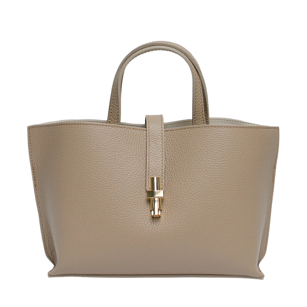 Aversa Leather Bag - Latte