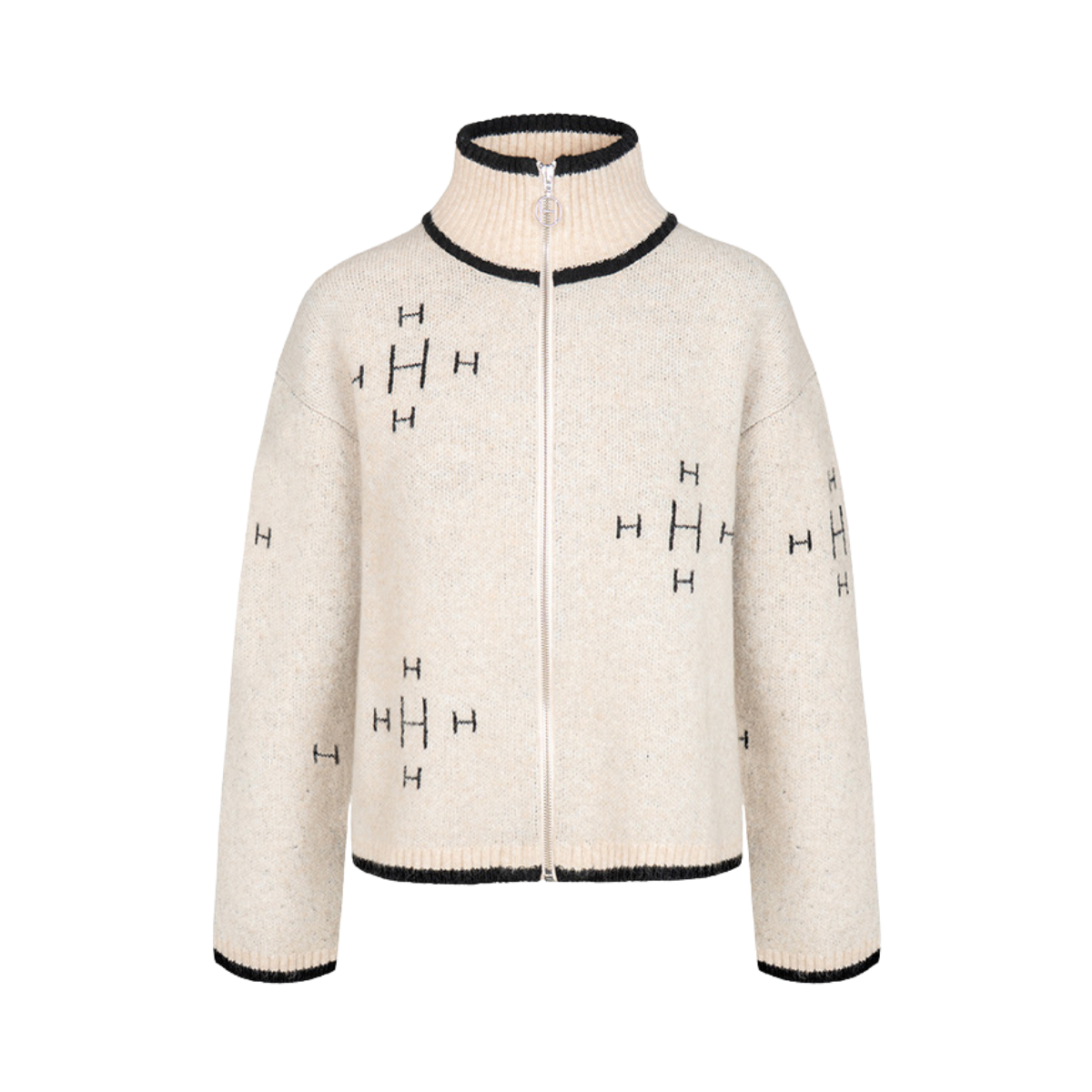 Iben Zip Jacket - Light Beige Melange