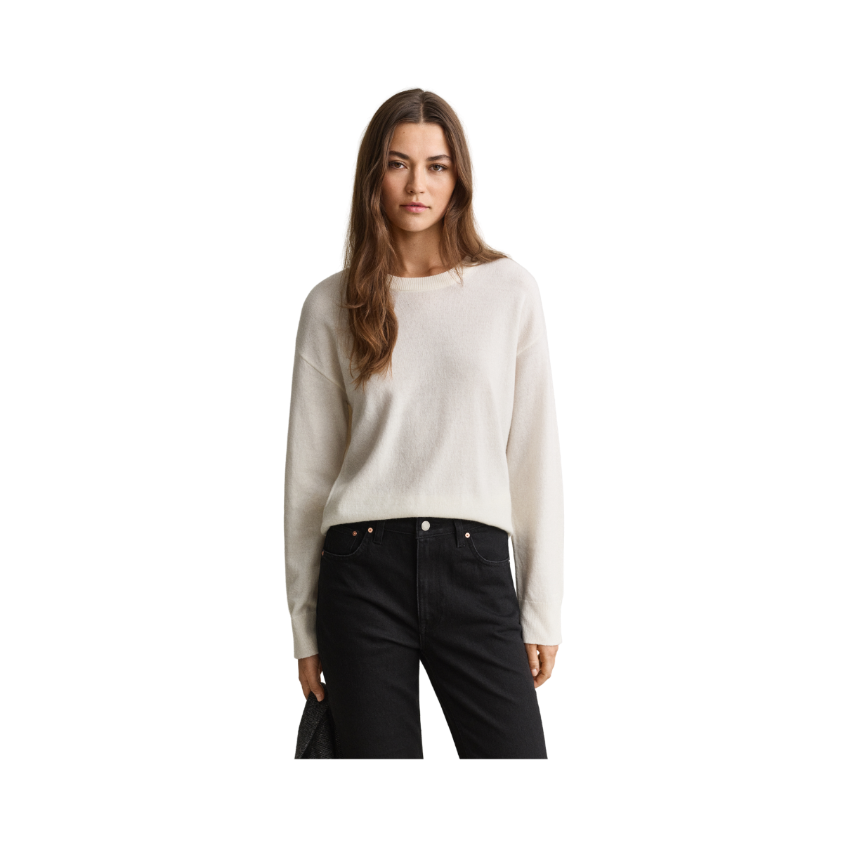 Superfine Lambswool C-Neck - Cream