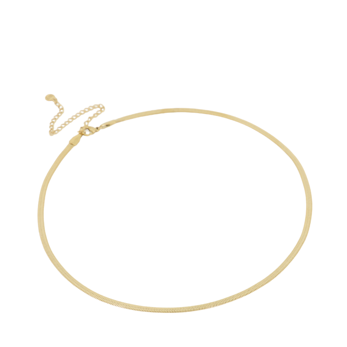 Flat chain necklace - Gold