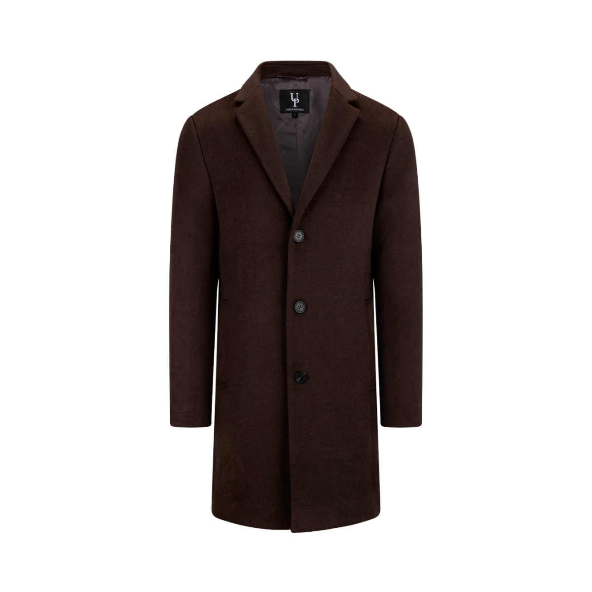 Miles Wool Coat - Dark Brown