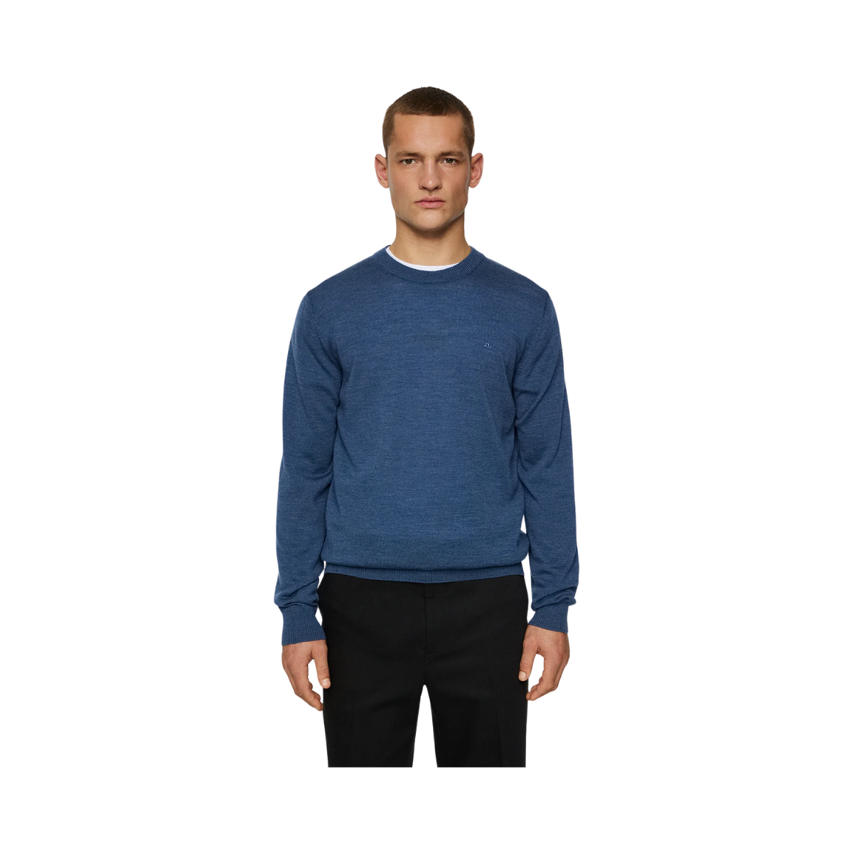 Keane Merino Crew Neck - Key Largo Melange